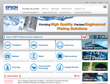 Tablet Screenshot of epson-plating.com.sg